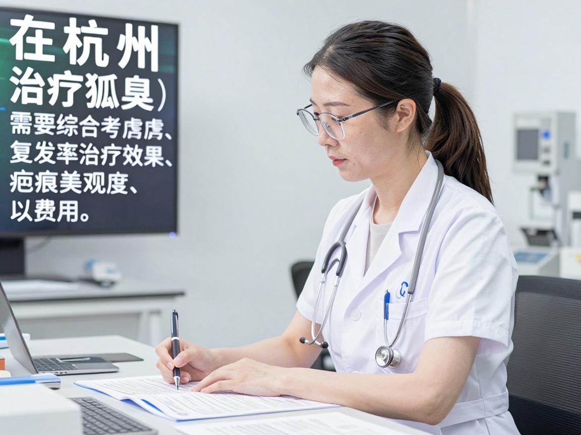 在杭州，治疗狐臭（腋臭）需要综合考虑治疗效果、复发率、疤痕美观度以及费用。通常，市属三甲医院的皮肤科或整形外科是性价比最高的选择，因为它们的收费标准由物价局核定，相对透明，且技术有保障