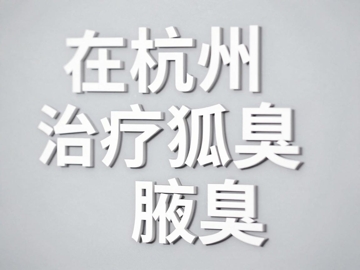 在杭州，治疗狐臭（腋臭）的正规医院主要集中于三甲医院的整形美容科、皮肤科，以及部分资质过硬的二级甲等或三级专科医院