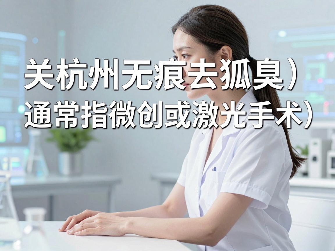 关于杭州无痕去狐臭（通常指微创或激光手术）的价格，这个费用不是固定的，会根据医院等级、医生资质、手术技术、以及你的狐臭严重程度而有较大差异