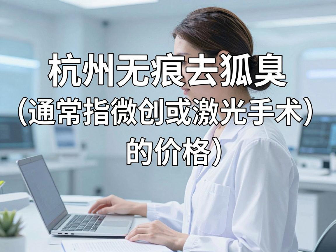 关于杭州无痕去狐臭（通常指微创或激光手术）的价格，这个费用不是固定的，会根据医院等级、医生资质、手术技术、以及你的狐臭严重程度而有较大差异