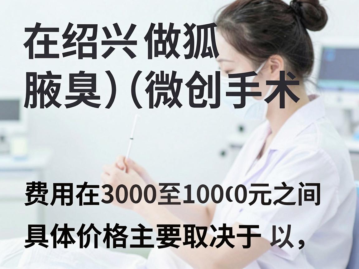 在绍兴做狐臭（腋臭）微创手术，费用通常在 3000元至10000元 之间，具体价格主要取决于以下因素