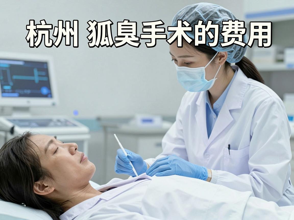 杭州狐臭手术的费用因手术方式、医院等级、医生资历及患者个人情况（如异味严重程度、是否有复发史等）而有所差异。一般来说，总费用在3000元至15000元之间，具体构成如下