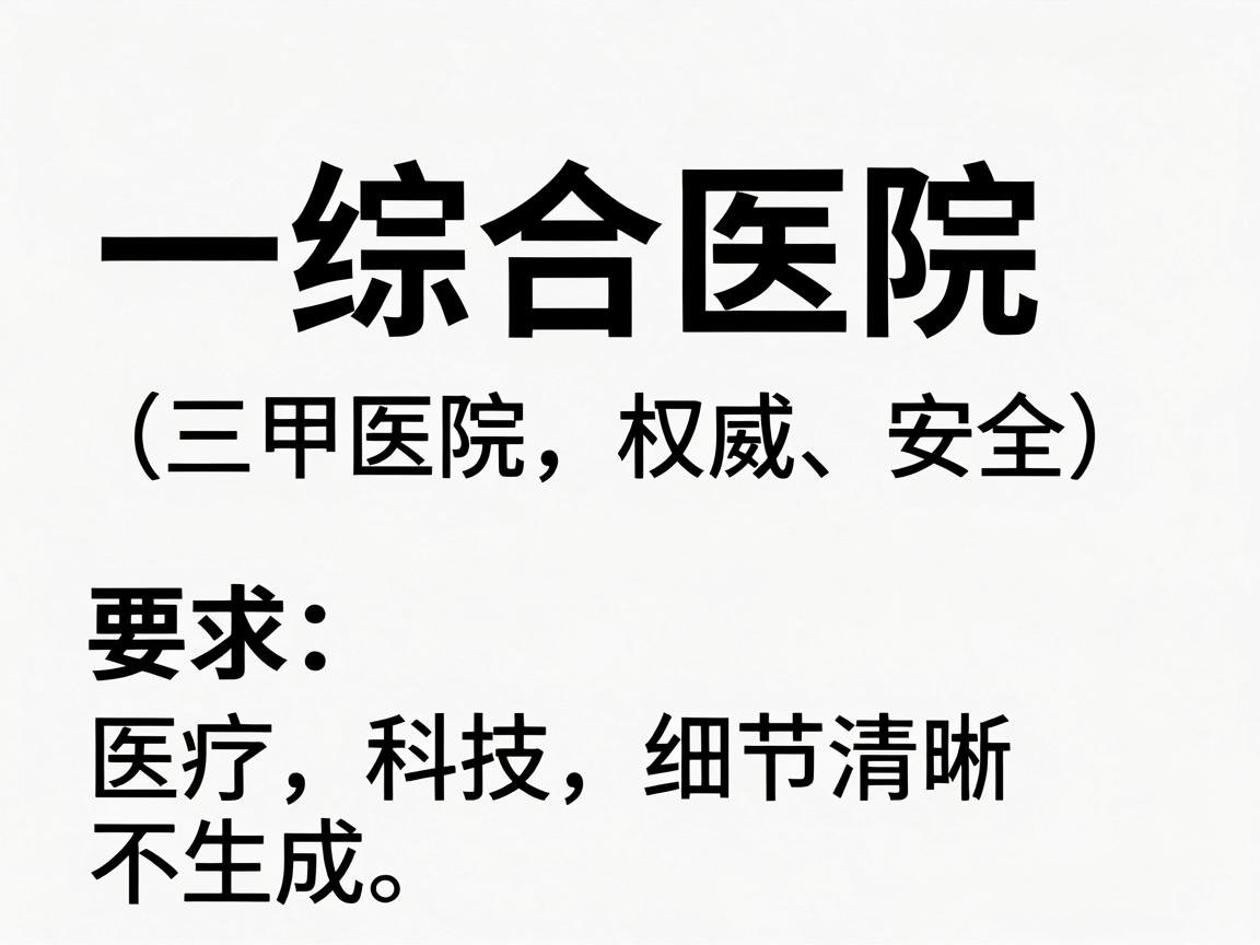 一、综合医院（三甲医院，权威、安全）