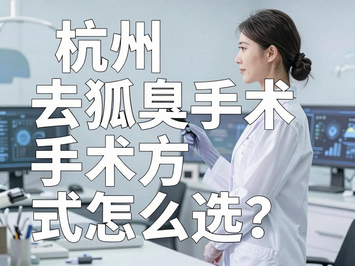 杭州去狐臭手术，手术方式怎么选？去狐臭手术核心关键点全解析