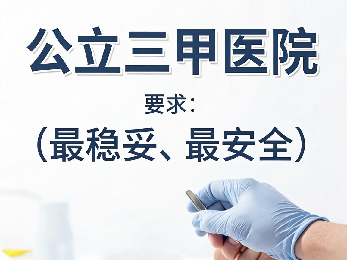 公立三甲医院（最稳妥、最安全）