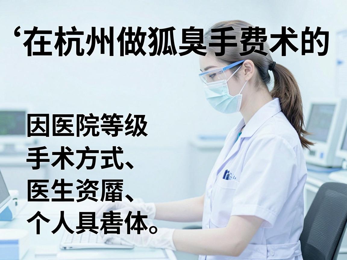 在杭州做狐臭手术的费用因医院等级、手术方式、医生资历及个人具体情况（如异味轻重、是否复发等）而有所差异。以下是2025年大致的参考范围
