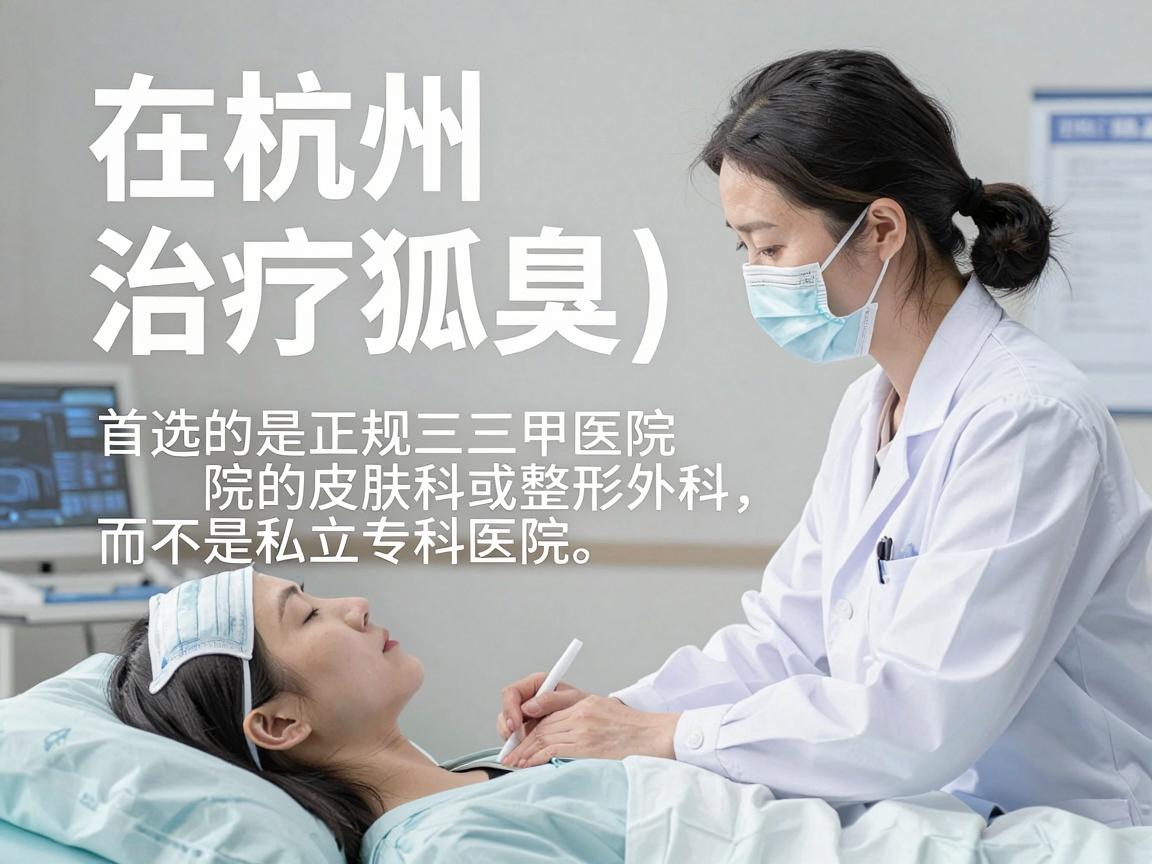 在杭州，治疗狐臭（腋臭）首选的是正规三甲医院的皮肤科或整形外科，而不是私立专科医院。因为公立三甲医院的手术价格透明、感染控制严格，且医生资质有保障