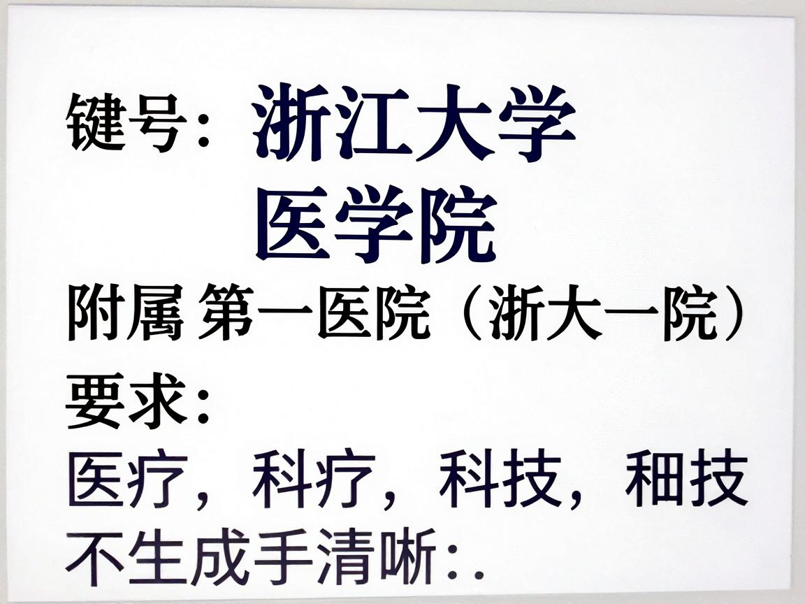 浙江大学医学院附属第一医院（浙大一院）