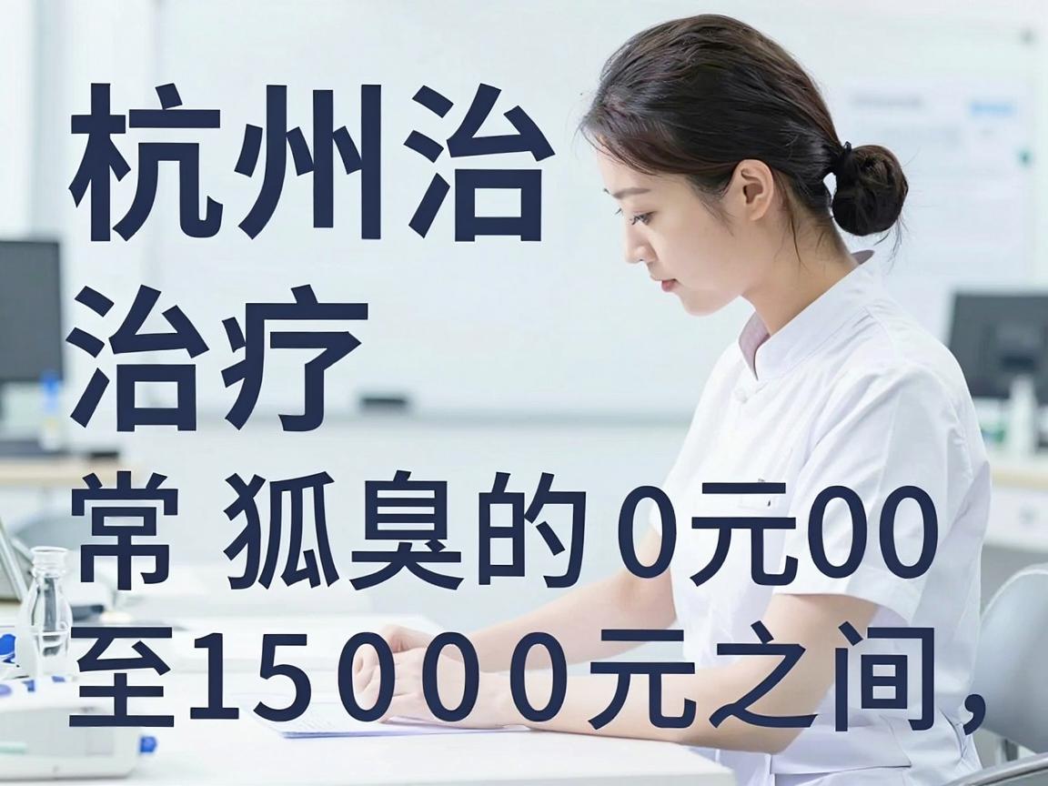 杭州治疗狐臭的费用通常在 2000元 至 15000元 之间，具体价格因手术方式、医院等级、医生资质以及腋臭严重程度而有较大差异