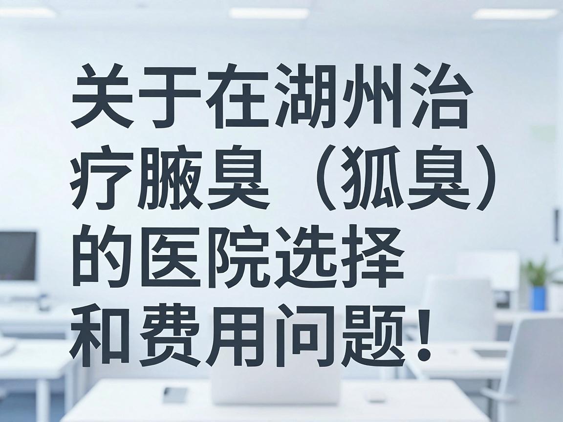 关于在湖州治疗腋臭(狐臭)的医院选择和费用问题,为你整理以下信息供参考 关于在湖州治疗腋臭(狐臭)的医院选择和费用问题,为你整理以下信息供参考