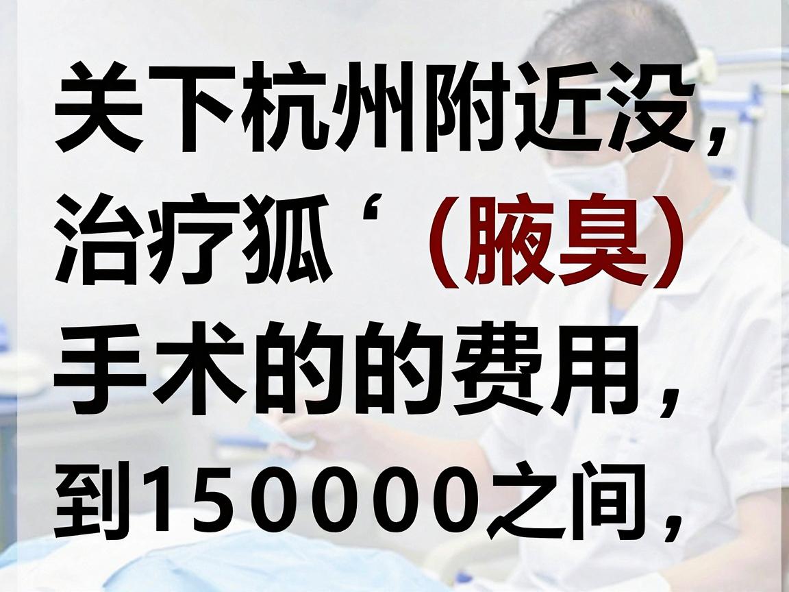 关于杭州附近治疗狐臭(腋臭)手术的费用,没有一个固定的统一价格,通常在 5000元 到 15000元 之间,具体取决于多种因素 关于杭州附近治疗狐臭(腋臭)手术的费用,没有一个固定的统一价格,通常在 5000元 到 15000元 之间,具体取决于多种因素