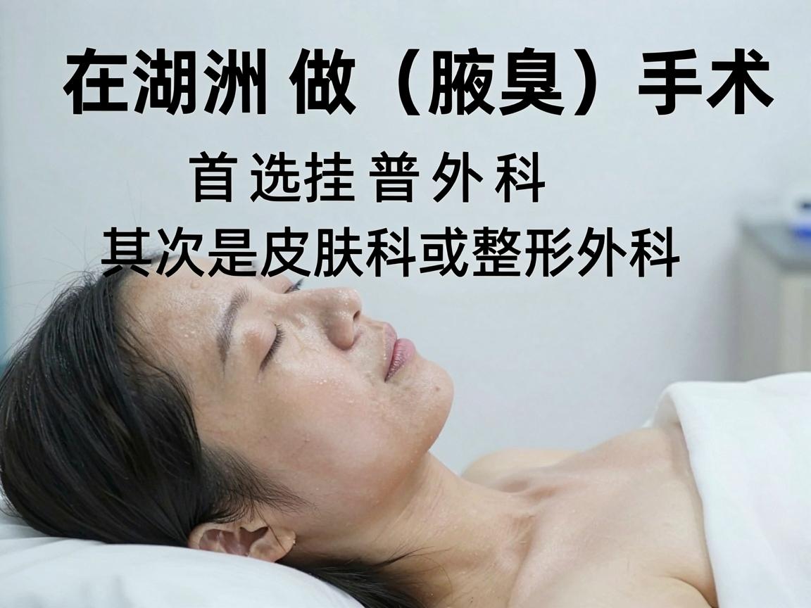 在湖州做狐臭（腋臭）手术，首选挂普外科，其次是皮肤科或整形外科