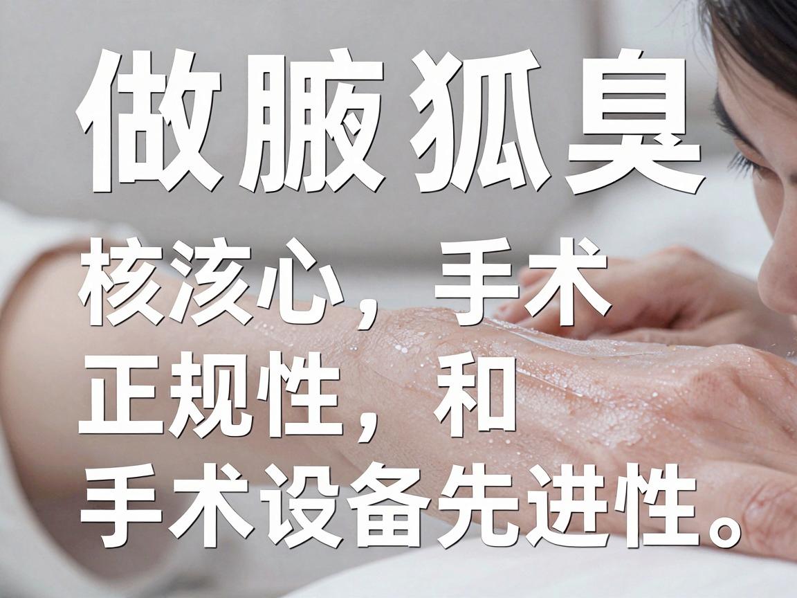 做腋臭（狐臭）手术，选择医院的核心标准是正规性和手术设备的先进性。杭州的医疗资源非常丰富，针对腋臭治疗，没有唯一的医院，但有明确的梯队选择