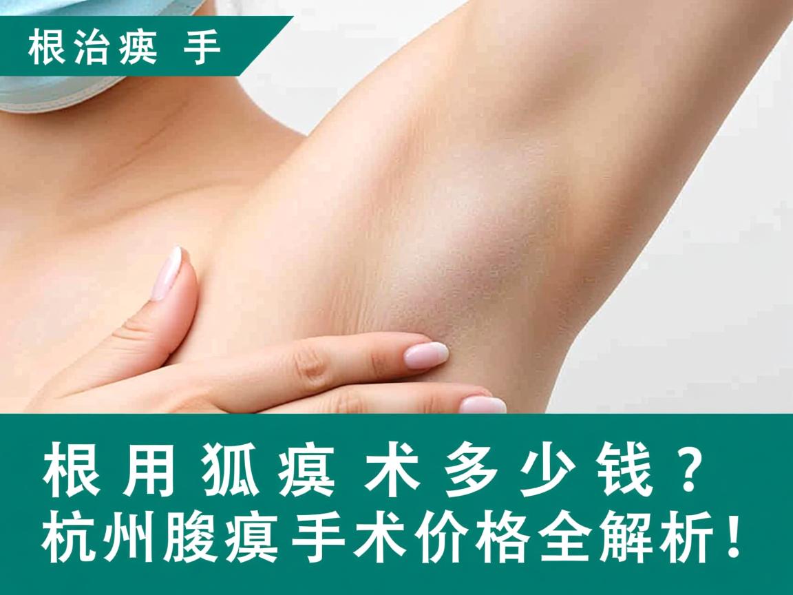 根治狐臭手术多少钱?杭州腋臭手术价格全解析! 根治狐臭手术多少钱?杭州腋臭手术价格全解析!