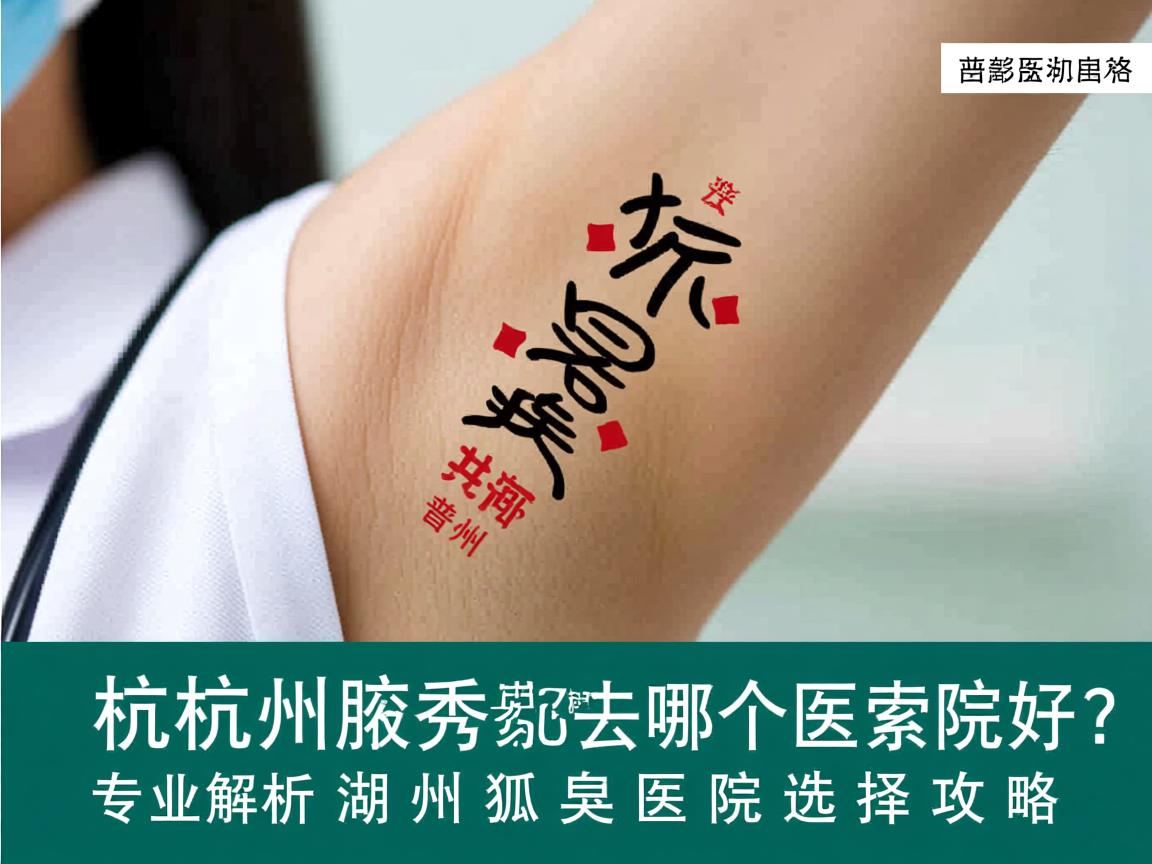 杭州腋秀科普湖州去狐臭哪个医院好?专业解析湖州狐臭医院选择攻略 杭州腋秀科普湖州去狐臭哪个医院好?专业解析湖州狐臭医院选择攻略