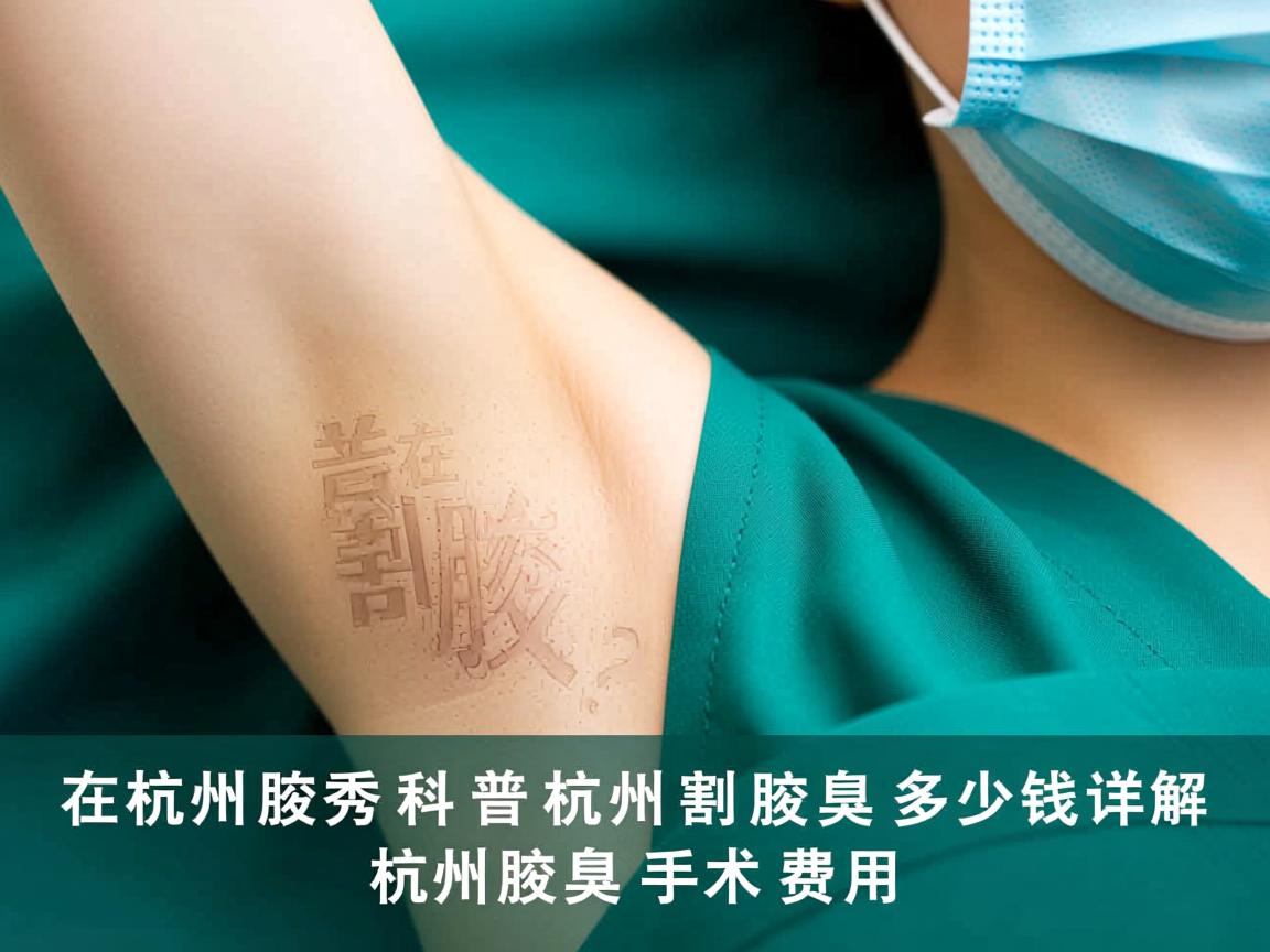 杭州腋秀科普在杭州割腋臭多少钱?详解杭州腋臭手术费用 杭州腋秀科普在杭州割腋臭多少钱?详解杭州腋臭手术费用