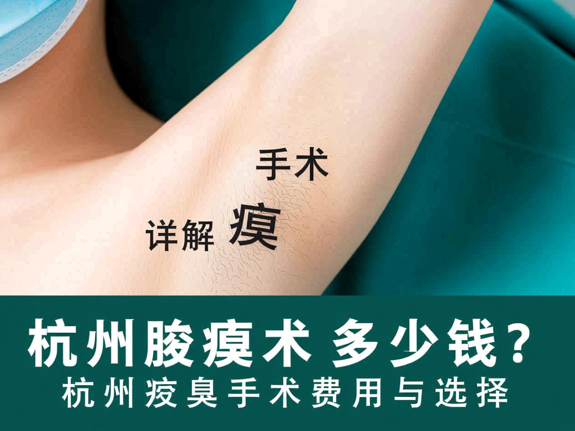 杭州腋臭手术多少钱?详解杭州腋臭手术费用与选择 杭州腋臭手术多少钱?详解杭州腋臭手术费用与选择