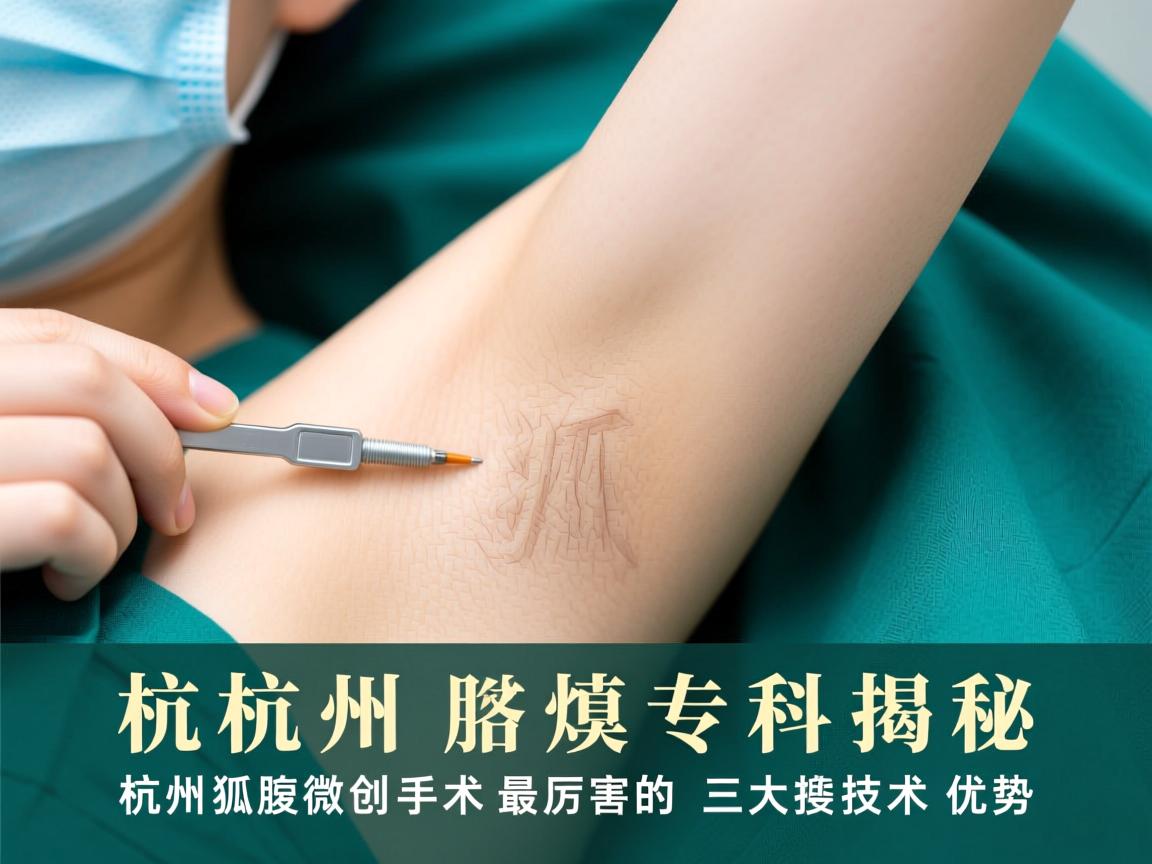 杭州腋臭专科揭秘,杭州狐臭微创手术最厉害的三大技术优势 杭州腋臭专科揭秘,杭州狐臭微创手术最厉害的三大技术优势