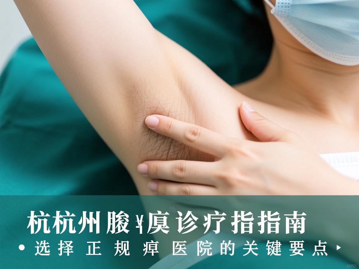 杭州腋臭诊疗指南,选择正规腋臭医院的关键要点 杭州腋臭诊疗指南,选择正规腋臭医院的关键要点