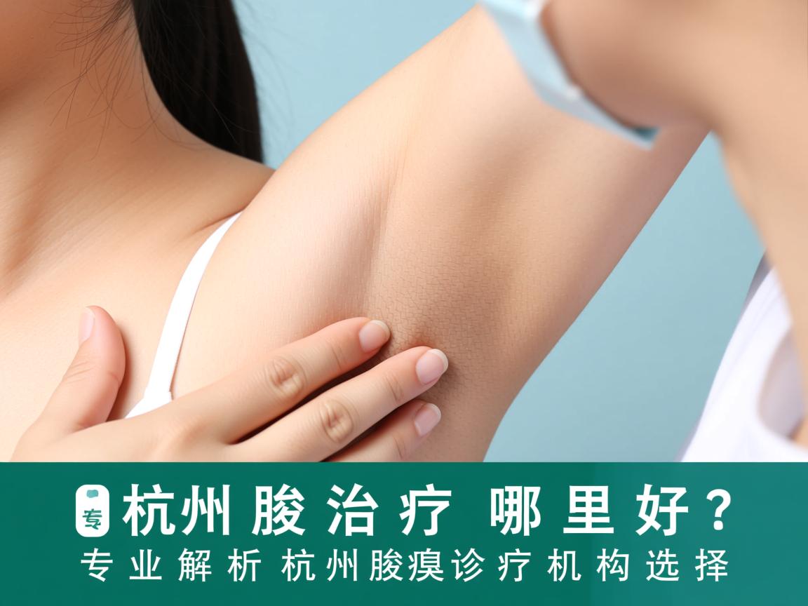 杭州腋臭治疗哪里好？专业解析杭州腋臭诊疗机构选择