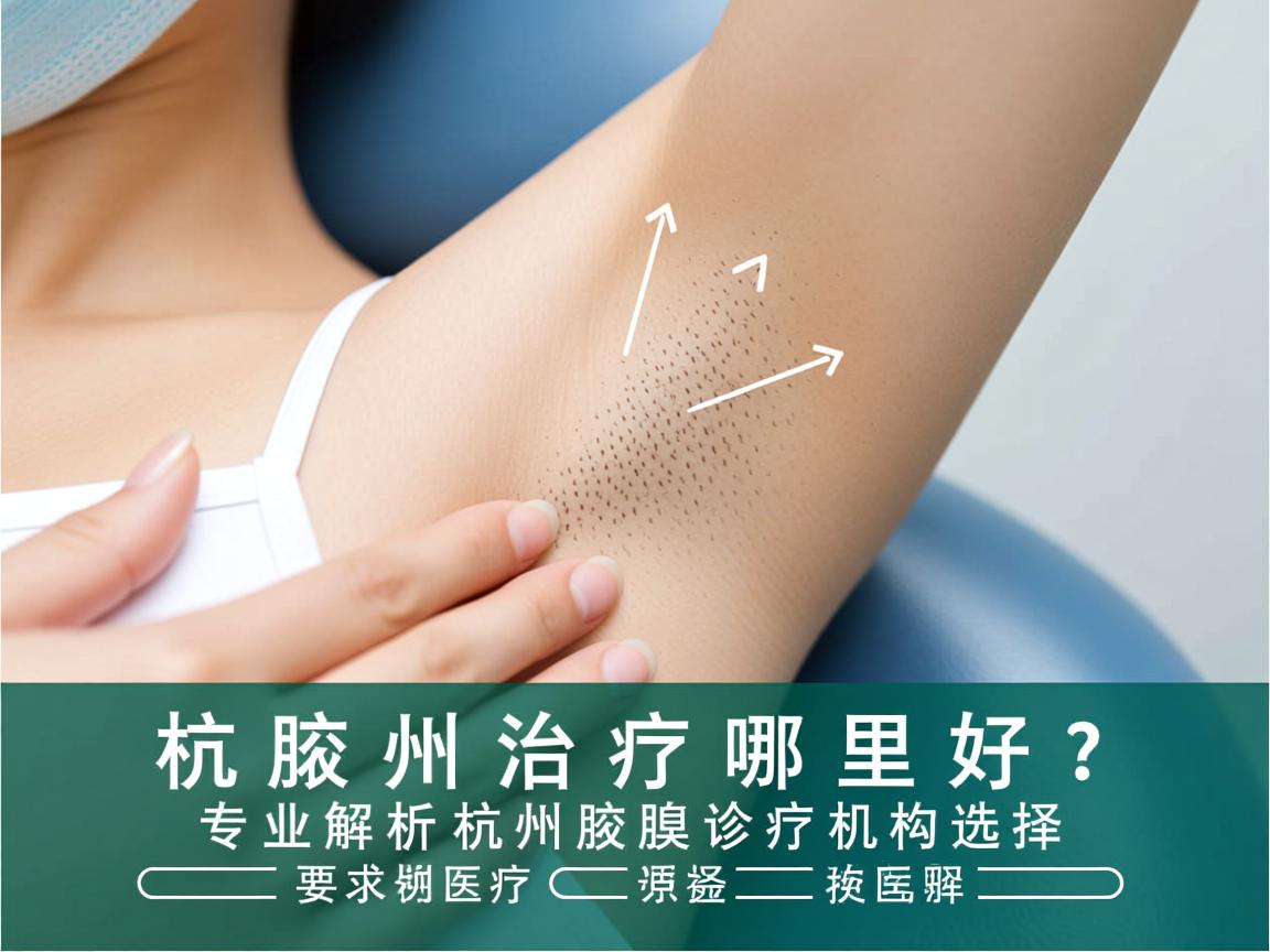 杭州腋臭治疗哪里好？专业解析杭州腋臭诊疗机构选择
