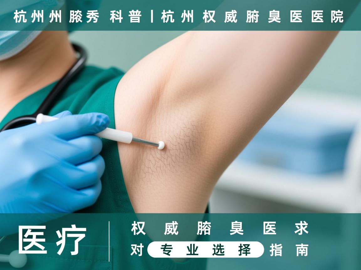 杭州腋秀科普，杭州权威腋臭医院对比，专业选择指南