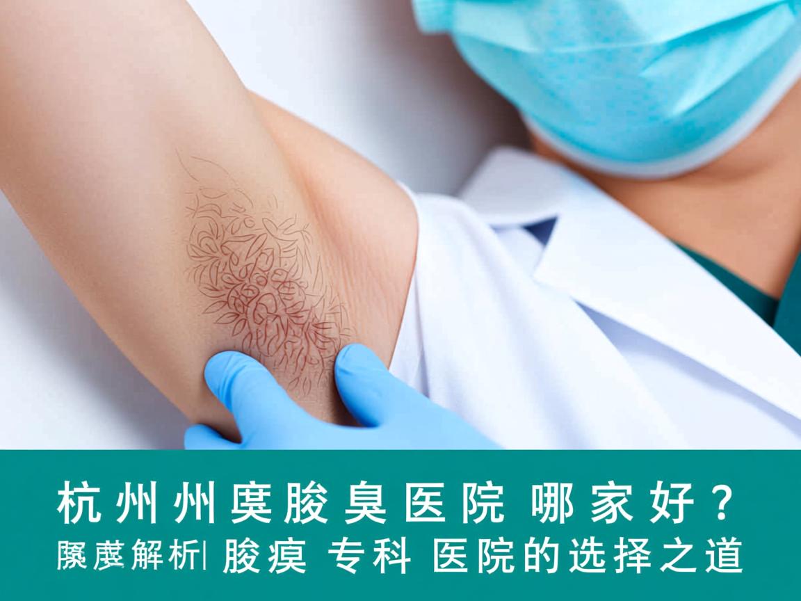 杭州腋臭医院哪家好？深度解析杭州腋臭专科医院的选择之道