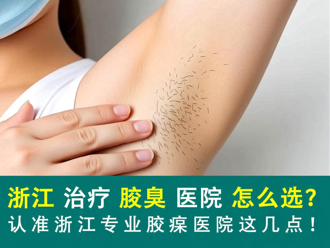 浙江治疗腋臭医院怎么选？认准浙江专业腋臭医院这几点！