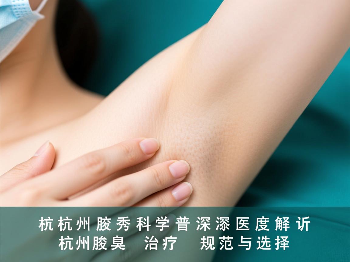 杭州腋秀科普，深度解析杭州腋臭治疗的规范与选择
