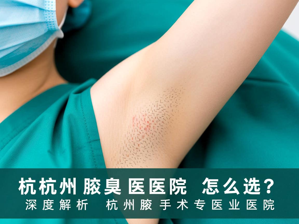 杭州腋臭医院怎么选？深度解析杭州腋臭手术专业医院