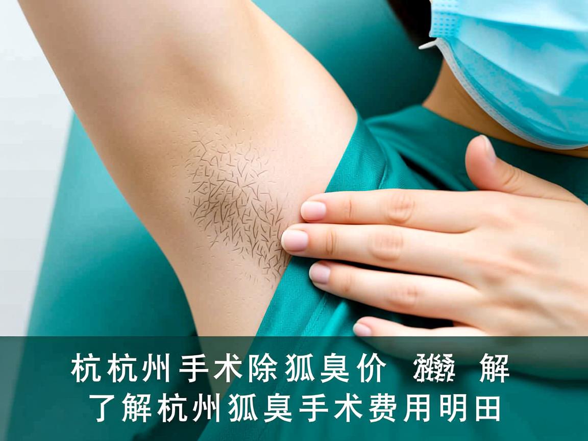 杭州手术除狐臭价格解析，了解杭州狐臭手术费用明细