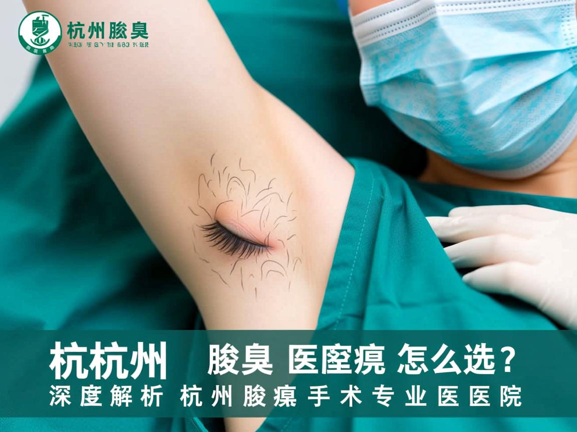 杭州腋臭医院怎么选？深度解析杭州腋臭手术专业医院