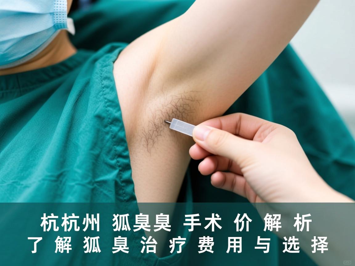 杭州狐臭手术价格解析，了解狐臭治疗费用与选择