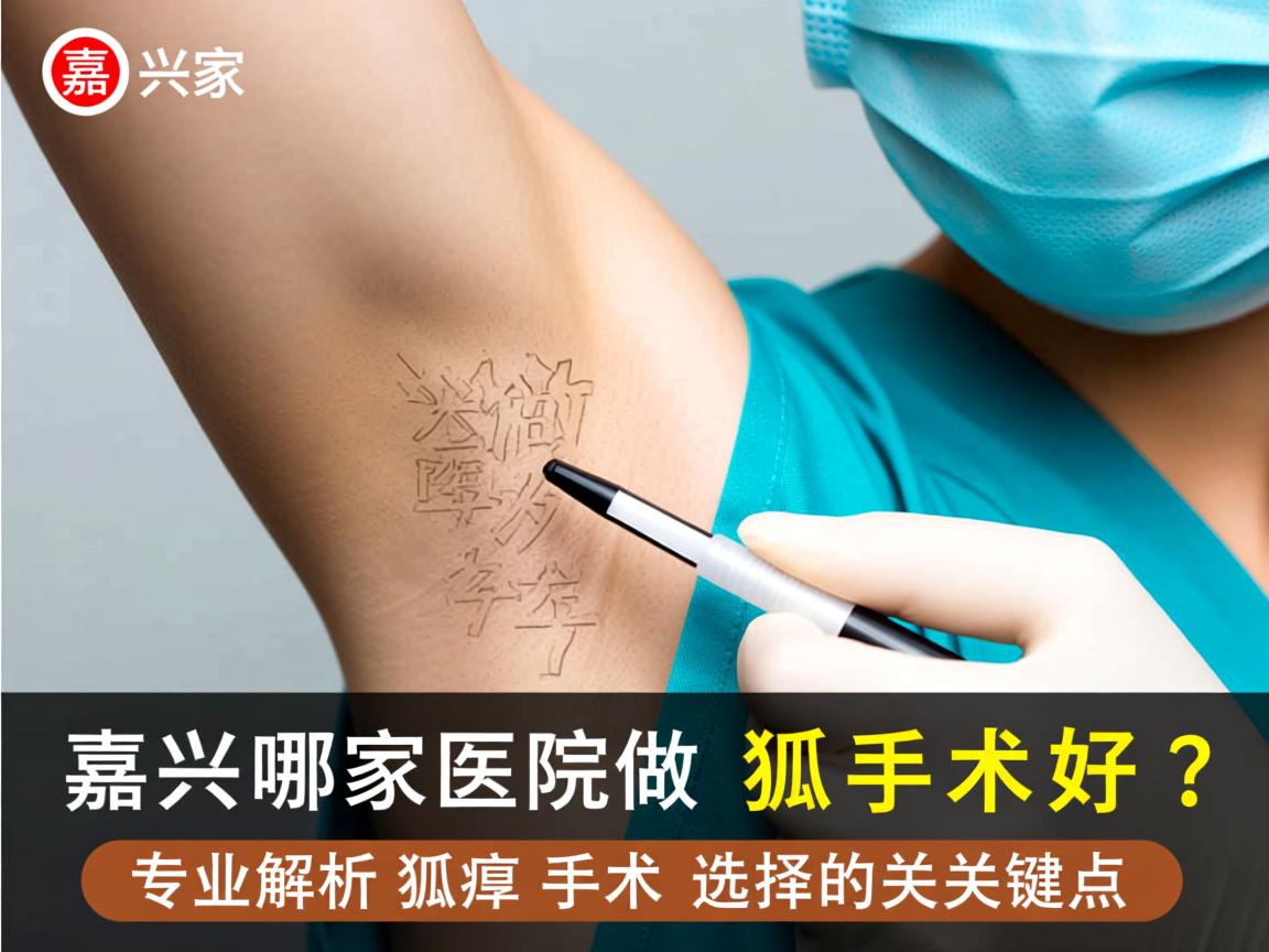嘉兴哪家医院做狐臭手术好？专业解析狐臭手术选择的关键点