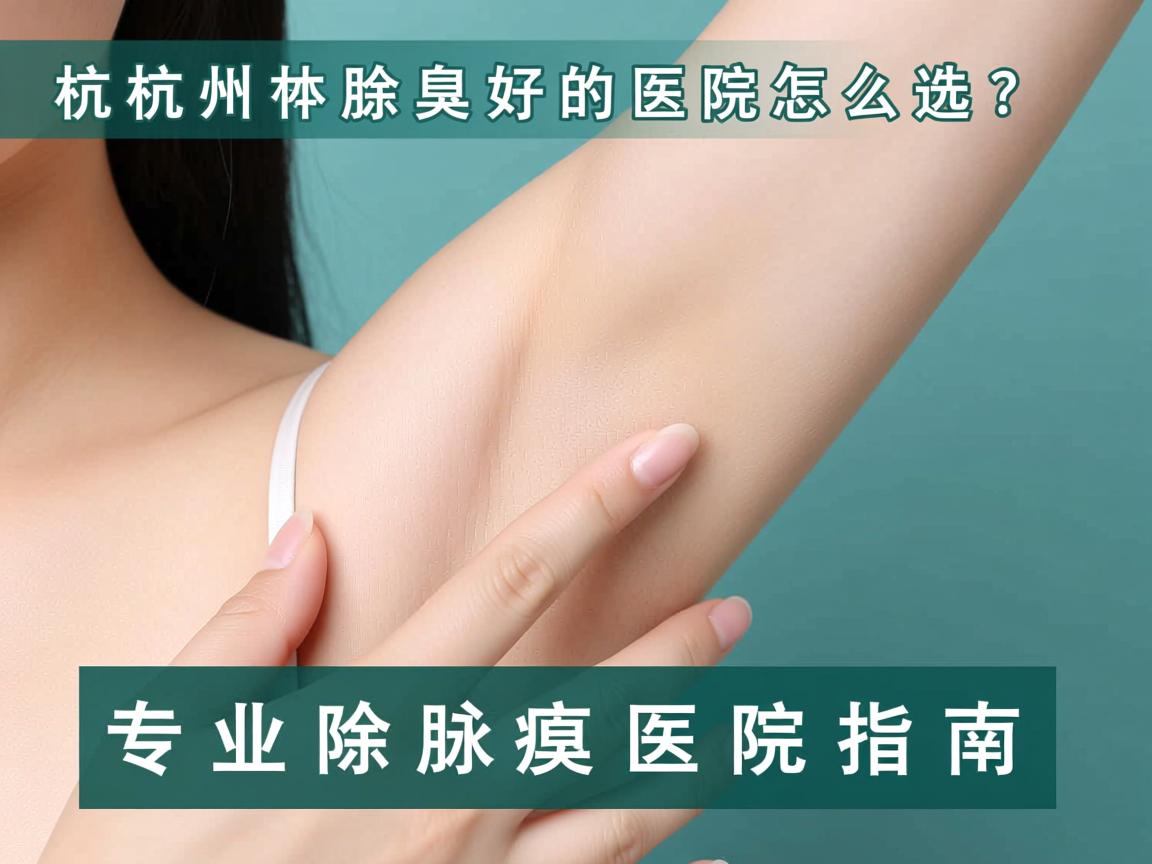 杭州除腋臭好的医院怎么选？专业除腋臭医院指南
