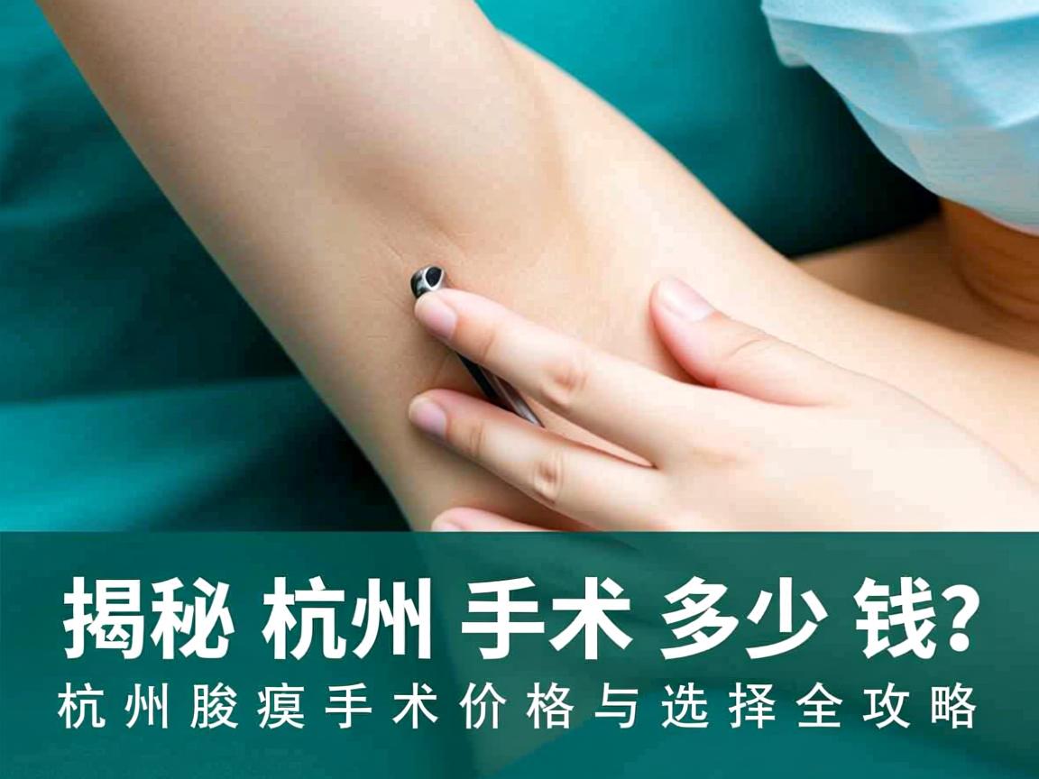 揭秘杭州腋臭手术多少钱？杭州腋臭手术价格与选择全攻略