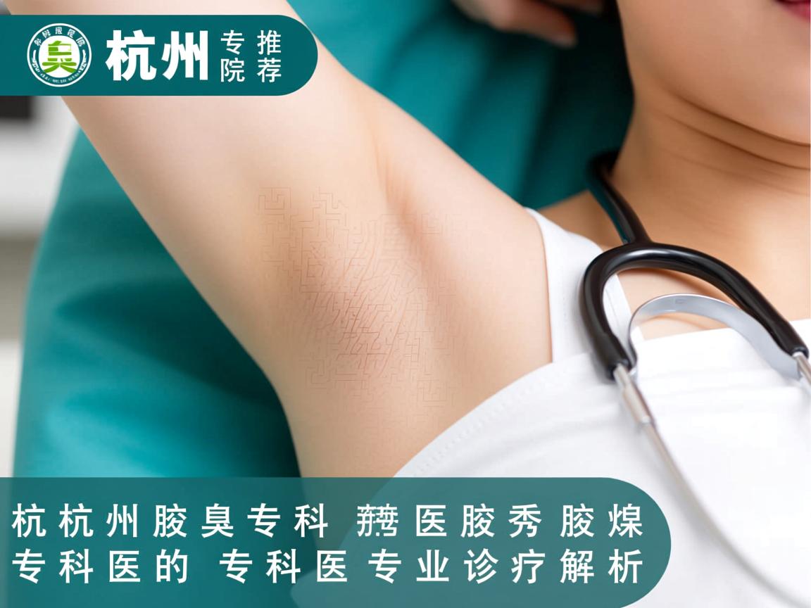 杭州腋臭专科医院推荐，杭州腋秀腋臭专科的专业诊疗解析