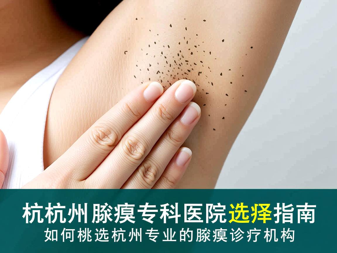 杭州腋臭专科医院选择指南，如何挑选杭州专业的腋臭诊疗机构