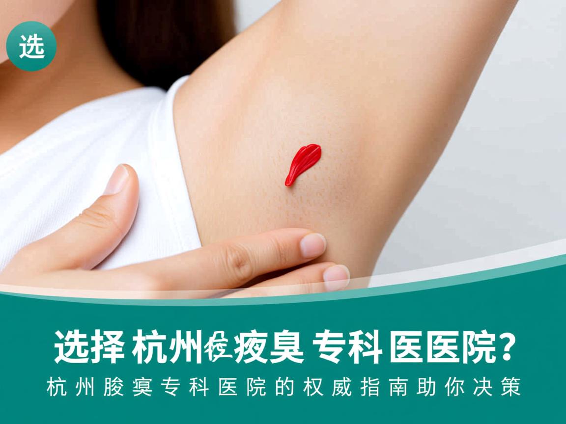 选择杭州腋臭专科医院？杭州腋臭专科医院的权威指南助你决策