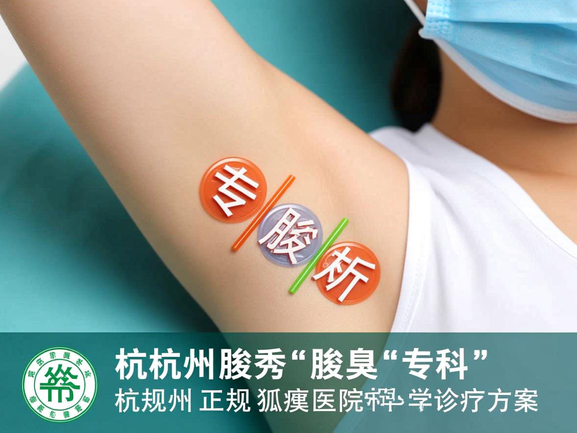 杭州腋秀腋臭专科，专业解析杭州正规狐臭医院的科学诊疗方案