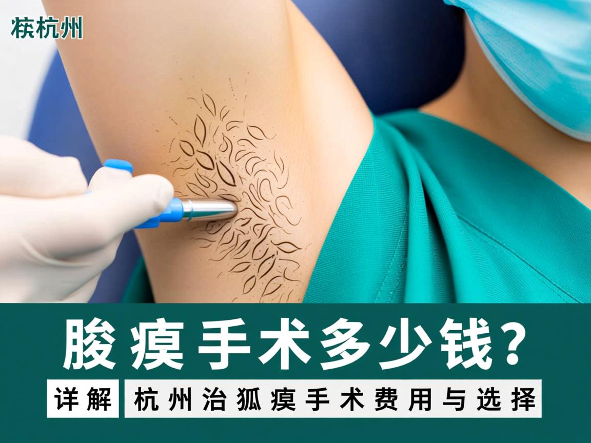 杭州腋臭手术多少钱？详解杭州治狐臭手术费用与选择