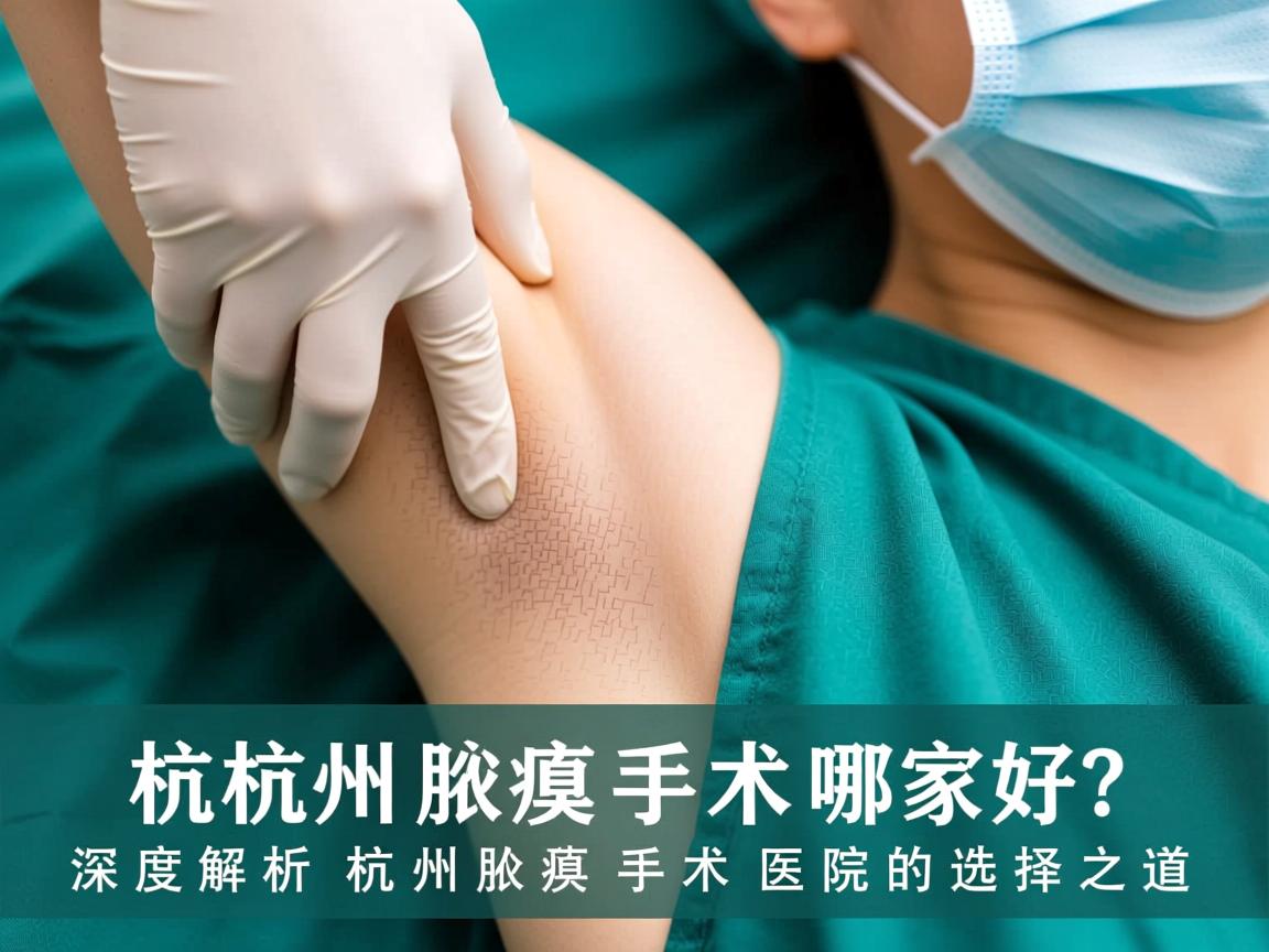 杭州腋臭手术哪家好？深度解析杭州腋臭手术医院的选择之道