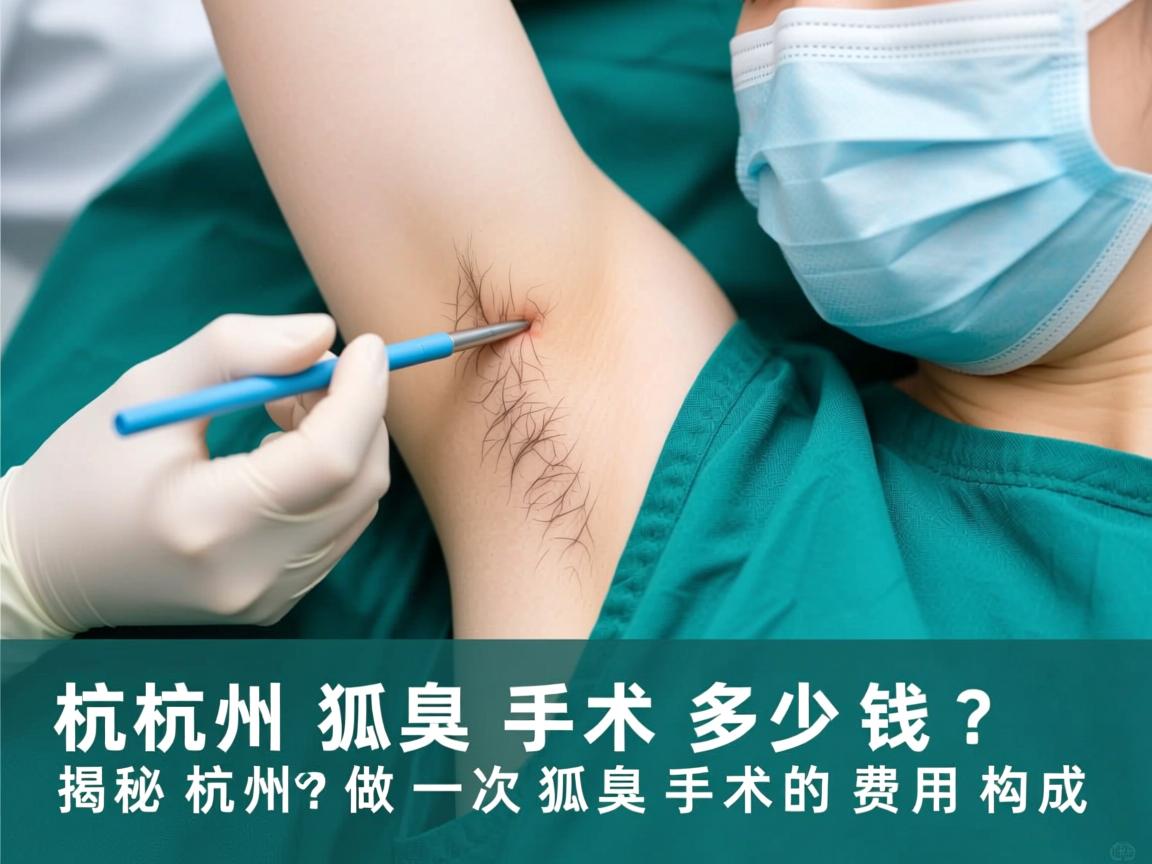 杭州狐臭手术多少钱？揭秘杭州做一次狐臭手术的费用构成
