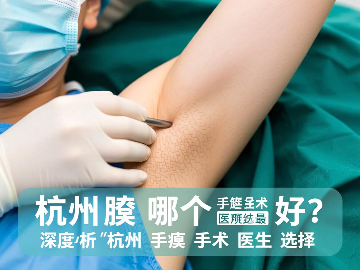 杭州腋臭手术哪个医生最好？深度解析杭州腋臭手术医生选择
