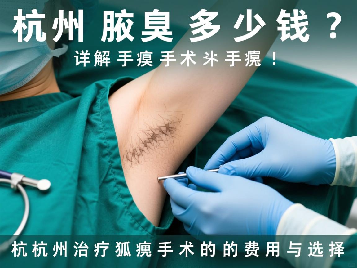 杭州腋臭手术多少钱？详解杭州治疗狐臭手术的费用与选择