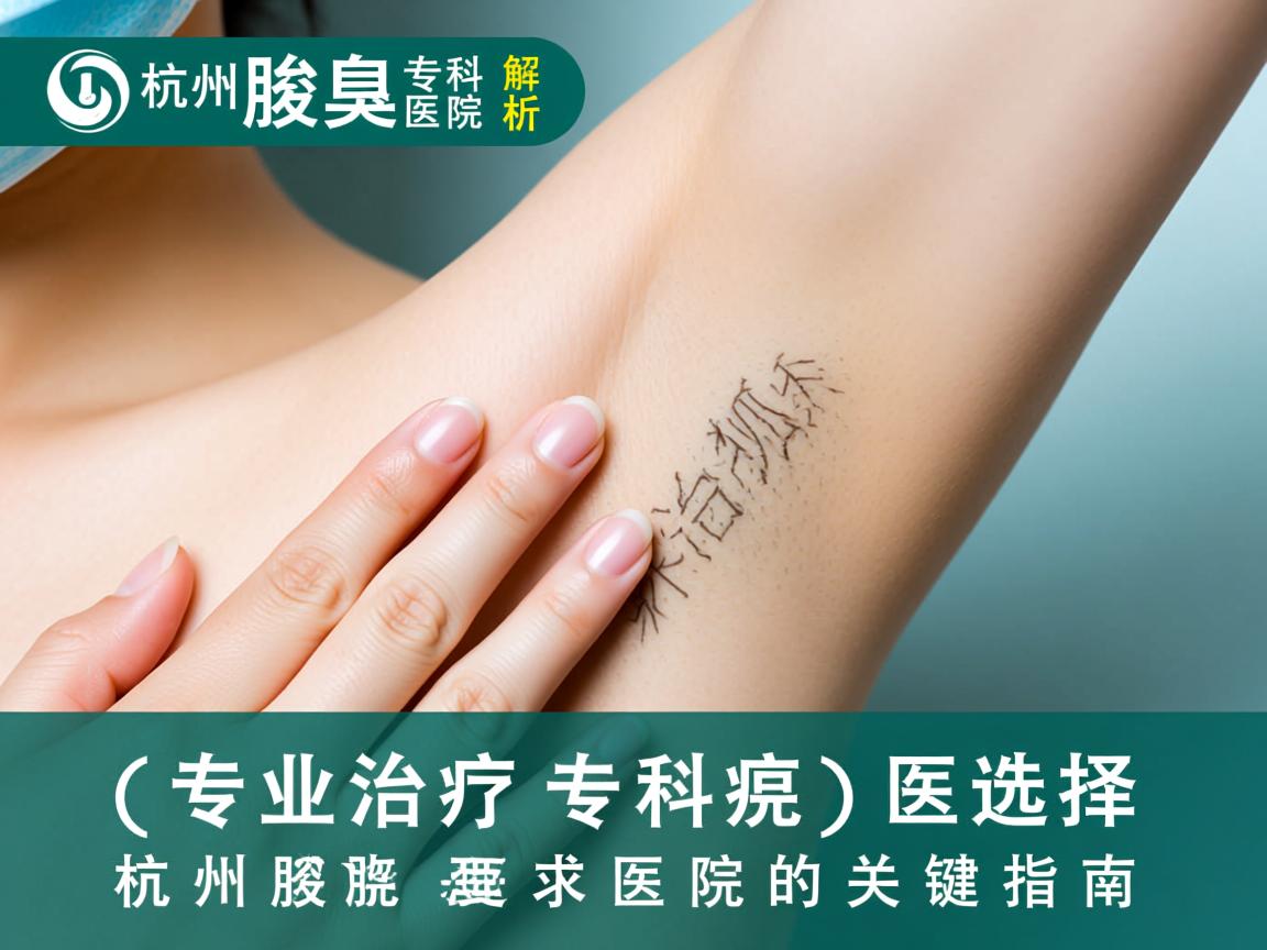 杭州腋臭专科医院解析，专业治疗狐臭，选择杭州腋臭专科医院的关键指南
