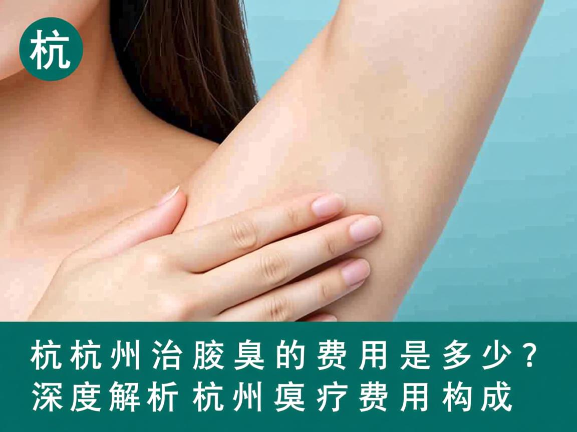 杭州治腋臭的费用是多少？深度解析杭州腋臭治疗费用构成