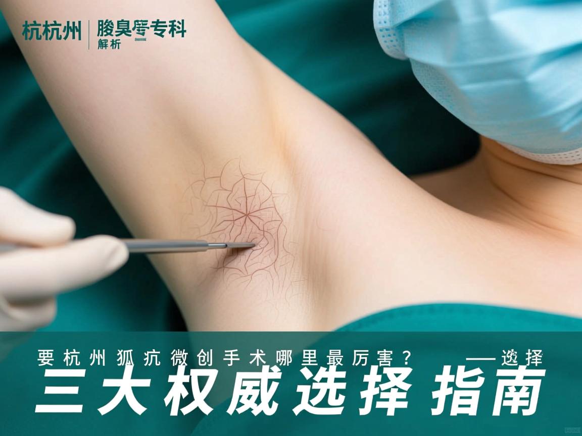 杭州腋臭专科解析,杭州狐臭微创手术哪里最厉害?三大权威选择指南 杭州腋臭专科解析,杭州狐臭微创手术哪里最厉害?三大权威选择指南