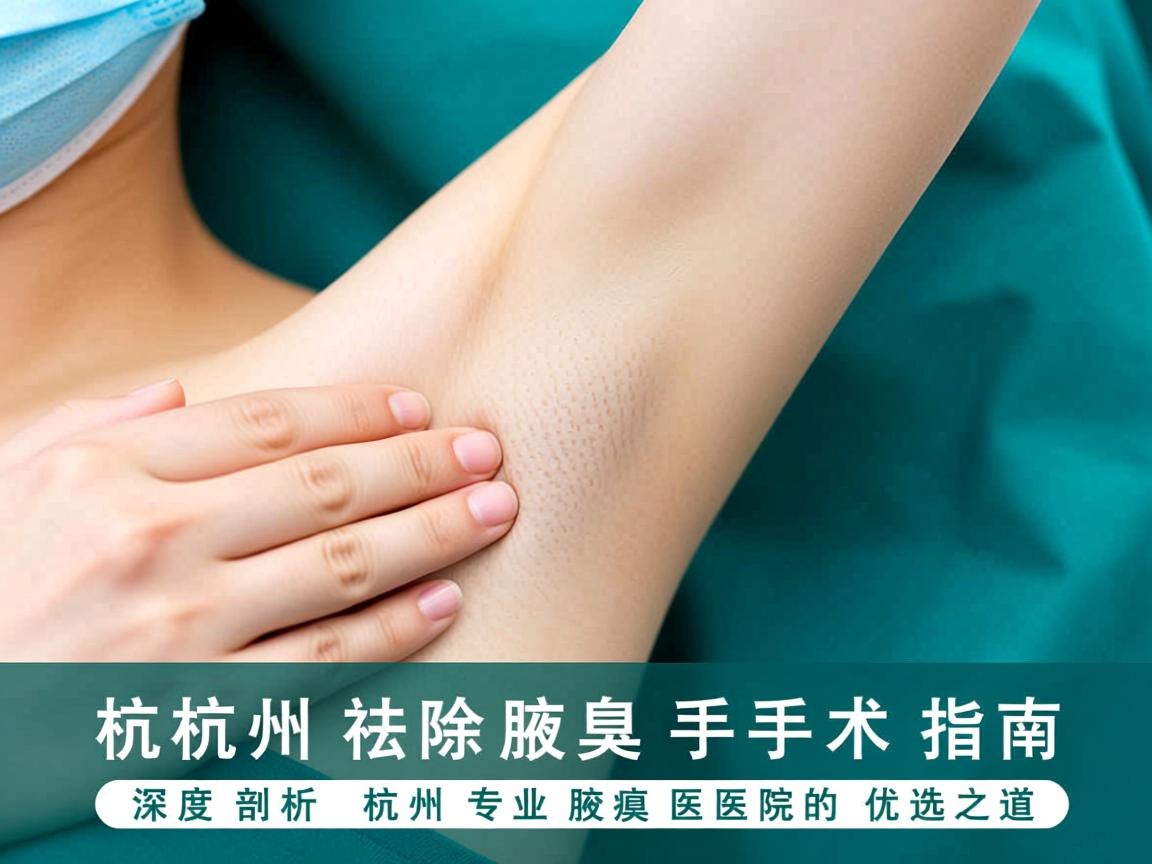 杭州祛除腋臭手术指南,深度剖析杭州专业腋臭医院的优选之道 杭州祛除腋臭手术指南,深度剖析杭州专业腋臭医院的优选之道
