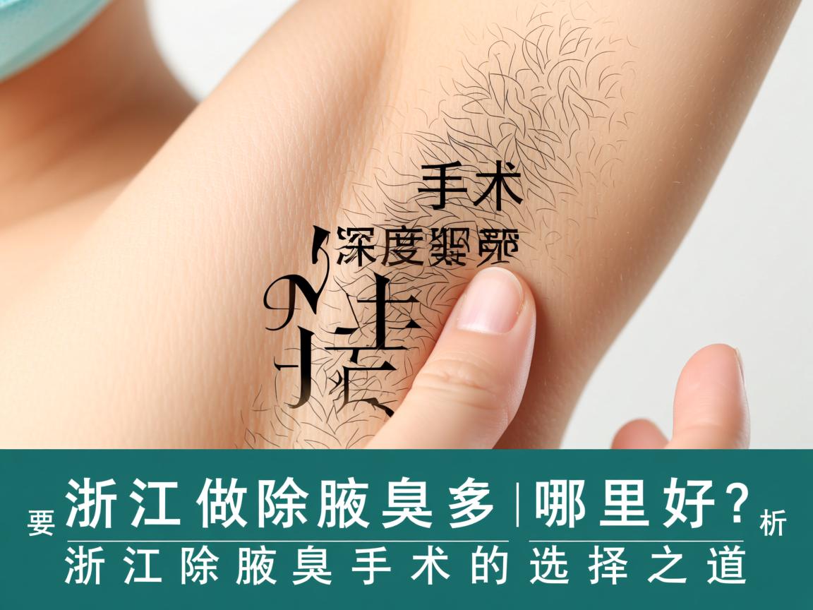 在浙江做除腋臭手术哪里好?深度解析浙江除腋臭手术的选择之道 在浙江做除腋臭手术哪里好?深度解析浙江除腋臭手术的选择之道
